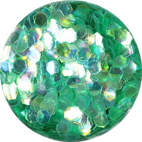 Ozdoby na nechty hexagonlne hologramy  zelen